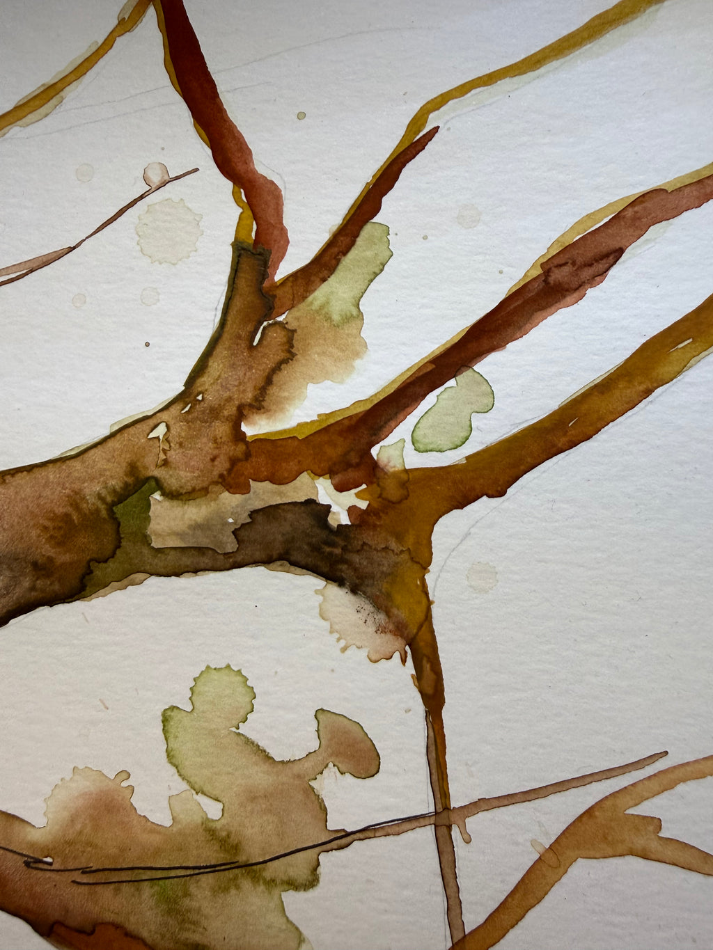Fragmento del bosque IV – Acuarela original