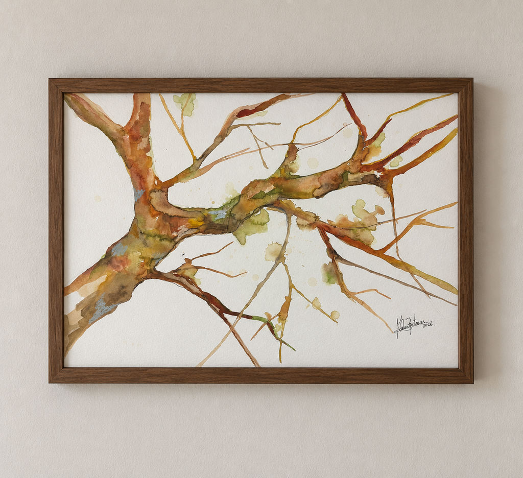 Fragmento del bosque IV – Acuarela original