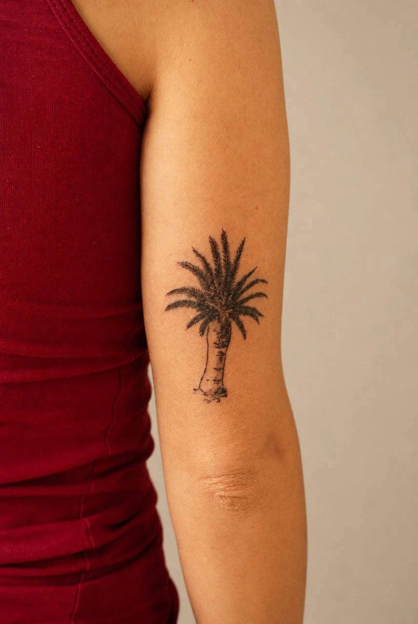 Palmera en el brazo